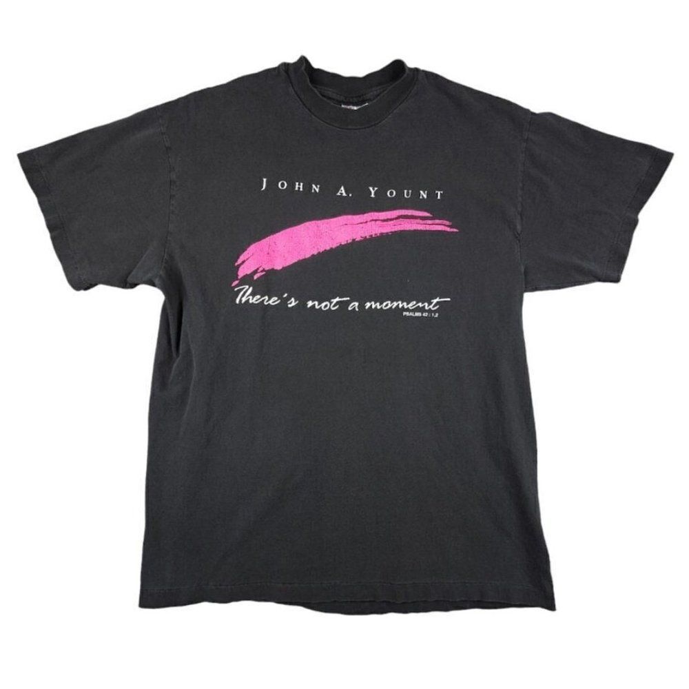 Vintage Psalms 42 T Shirt Mens Size Medium 90s John A Yount Theres Not A Moment